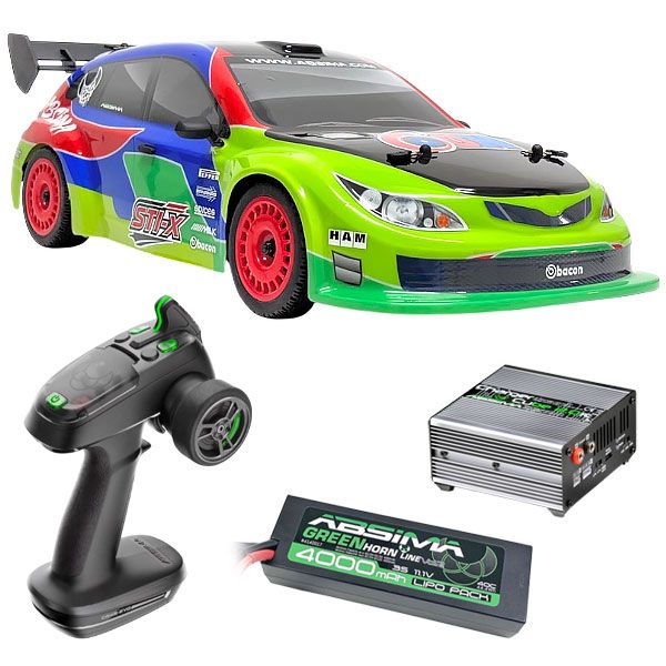 Pack Ultimate Absima STi-X piste 1/10 4WD moteur brushless