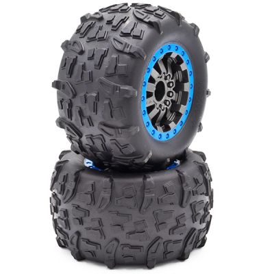 Paire de roues compl�tes bleu pour le MTX Funtek FTK-21058
