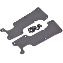 Plaques protection de triangles arrières noires pour Traxxas Sledge 9634