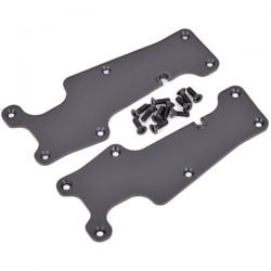 Plaques protection de triangles avant noires pour Traxxas Sledge 9633