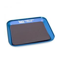 Plateau magnetique en alu bleu pour visserie