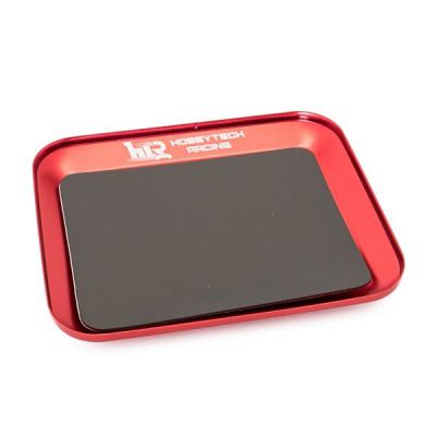 Plateau magn�tique en alu ouge pour visserie