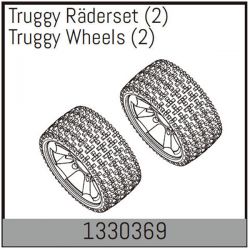 Pneus montés sur jantes noires Truggy 1/8 Torch Absima 1330369