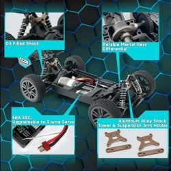 Road Hunter Buggy 1/12 4WD High Speed carrosserie verte