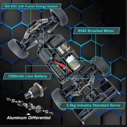 Road Hunter Buggy 1/12 4WD High Speed carrosserie verte