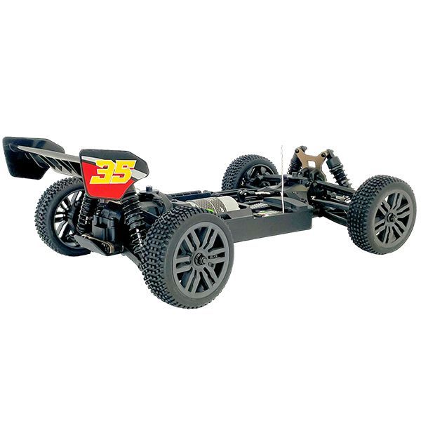 Buggy télécommandé Bonzai Kraze 1/12 4WD 48km/h jaune et gris