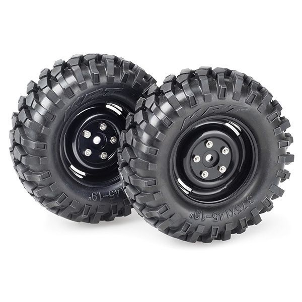 4 Pneus RC 125mm Pour Voiture Télécommandée 1/10 | Roues Plastique/Métal - Type Y