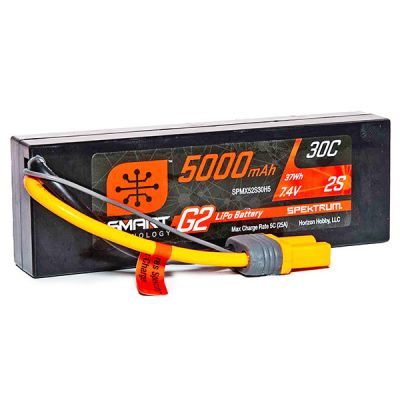 SPMX52S30H5 Spektrum Smart G2 batterie Li-Po 7,4v 2S 5000mAh 30c prise IC5