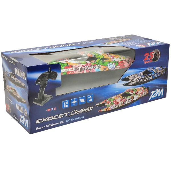 T2M bateau t&eacute;l&eacute;command&eacute; Exocet Graphix Colors - T624