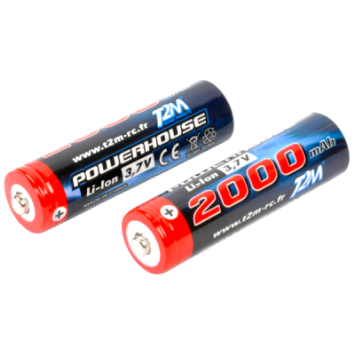 T2M batteries 3.7v 2000mAh pour mod�les Pirate Bosster Ripper Shaker