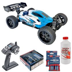 T2M pack eco Pirate Nitron bleu buggy 1/10 thermique XL
