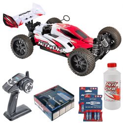 T2M pack eco Pirate Nitron rouge buggy 1/10 thermique XL