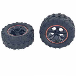 T2M paire de roues type Truck jantes noires pour Pirate XS