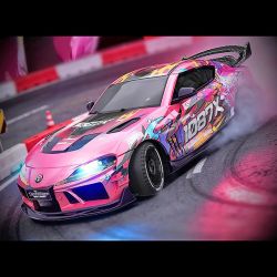 Toyota Supra Drift 4WD 1/43 RTR 1087X rose � Absima 10041