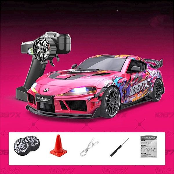 Toyota Supra Drift 4WD 1/43 RTR 1087X rose � Absima 10041