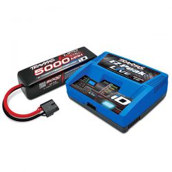 Traxxas chargeur ez-peak live + batterie li-po 4s 14,8v 5000mAh 2996g