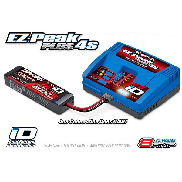 Chargeur DC 12v Ni-Mh 4A 297 pour batterie traxxas