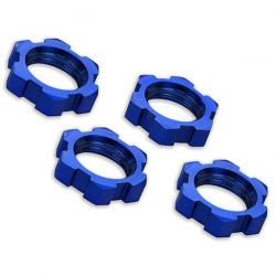 Traxxas Ecrous de roues alu bleu 17mm 7758