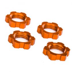 Traxxas Ecrous de roues alu orange 17mm 7758T