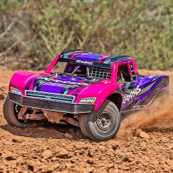 Traxxas Mini Slash 4WD BL-2S Brushless Short course carrosserie rose 108164-1-PINK