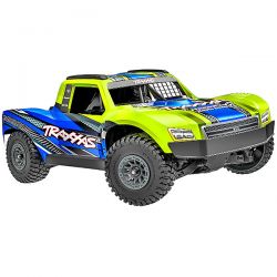 Traxxas Mini Slash 4WD BL-2S Short course Truck brushless carrosserie jaune 108164-1-YLW