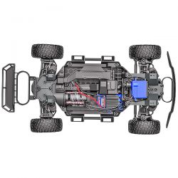 Traxxas Mini Slash 4WD BL-2S Short course Truck brushless carrosserie jaune 108164-1-YLW