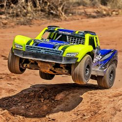 Traxxas Mini Slash 4WD BL-2S Short course Truck brushless carrosserie jaune 108164-1-YLW