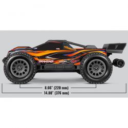 Traxxas Mini XRT 3S Brushless 4WD carrosserie orange 108076-1