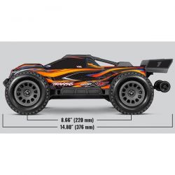 Traxxas Mini XRT 3S Brushless 4WD carrosserie orange 108076-1