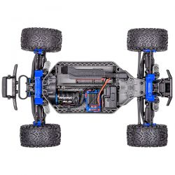 Traxxas rustler 2S 1/10 4WD moteur brushless carroserie bleu 67164-4-BLUE