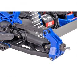 Traxxas rustler 2S 1/10 4WD moteur brushless carroserie bleu 67164-4-BLUE