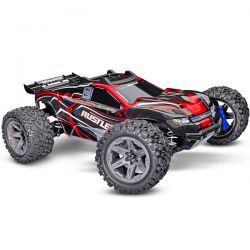 Traxxas Rustler 2S 1/10 4WD moteur brushless carrosserie rouge 67164-4-RED 