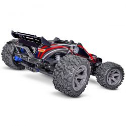 Traxxas Rustler 2S 1/10 4WD moteur brushless carrosserie rouge 67164-4-RED 