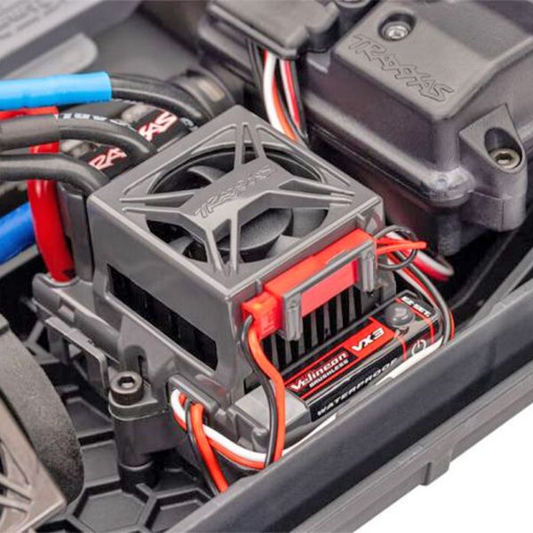 Traxxas Rustler VX3 HD Stadium Truck RC 4WD 1/10 Brushless rouge � 67464-4-RED