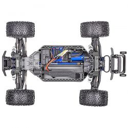 Traxxas Rustler VXL 1/10 4WD moteur brushless carrosserie bleue 67376-4-BLUE