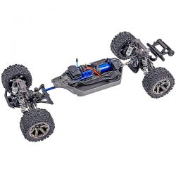 Traxxas Rustler VXL 1/10 4WD moteur brushless carrosserie bleue 67376-4-BLUE