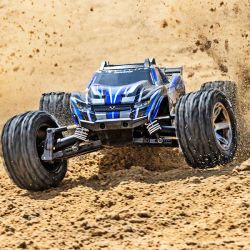 Traxxas Rustler VXL 1/10 4WD moteur brushless carrosserie bleue 67376-4-BLUE