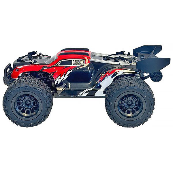 Vektor Fury MT18 Monster Truck RC 4x4 1/18 LED 30 km/h RTR Rouge