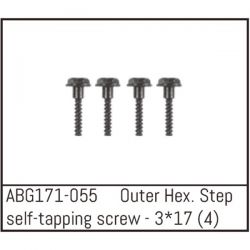 Vis de fixation de roue pour voiture rc 1/14 Absima abg171-055