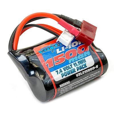 Voltz batterie courte Li-Ion 1500 mAh 7,4V prise dean pour FTX Tracer
